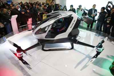 Revelan Drone que puede transportar a una persona en el CES 2016